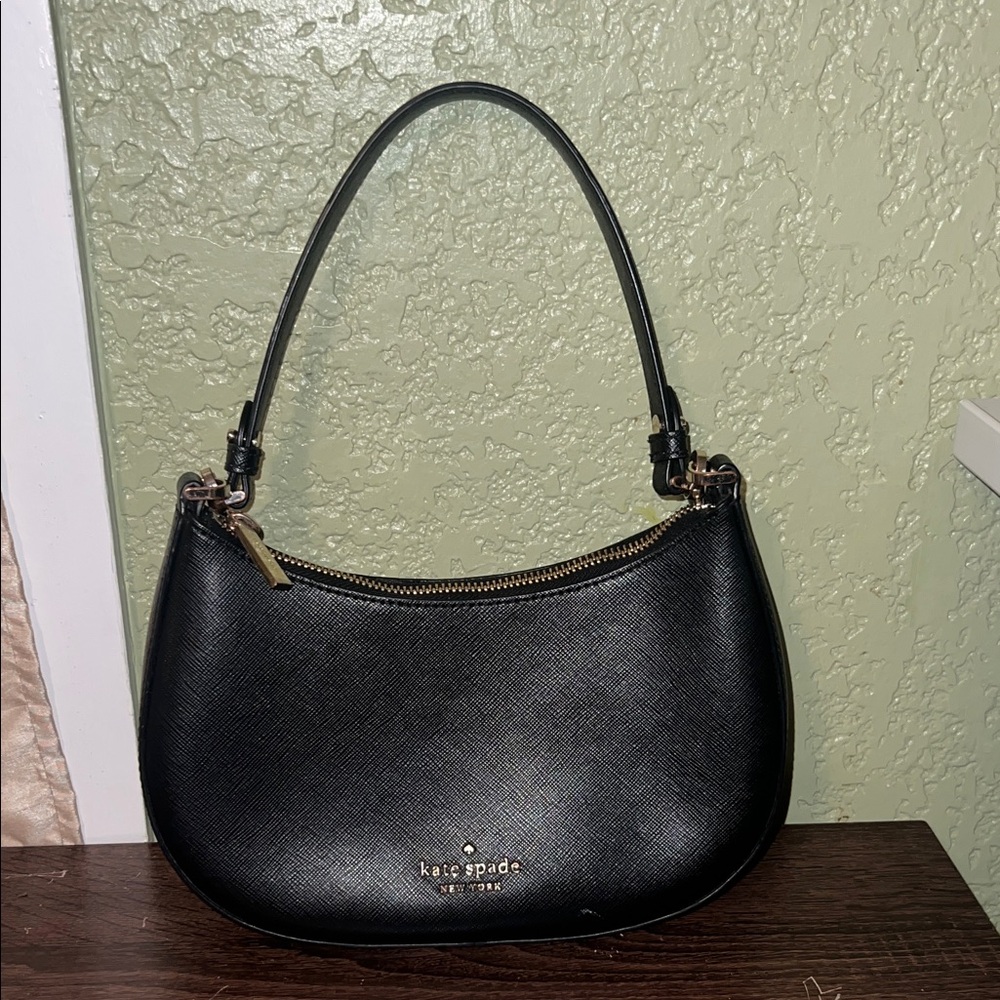 Kate Spade Black Saffiano Leather Shoulder Bag